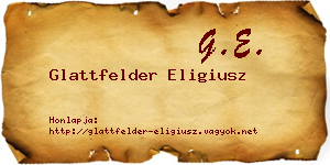 Glattfelder Eligiusz névjegykártya